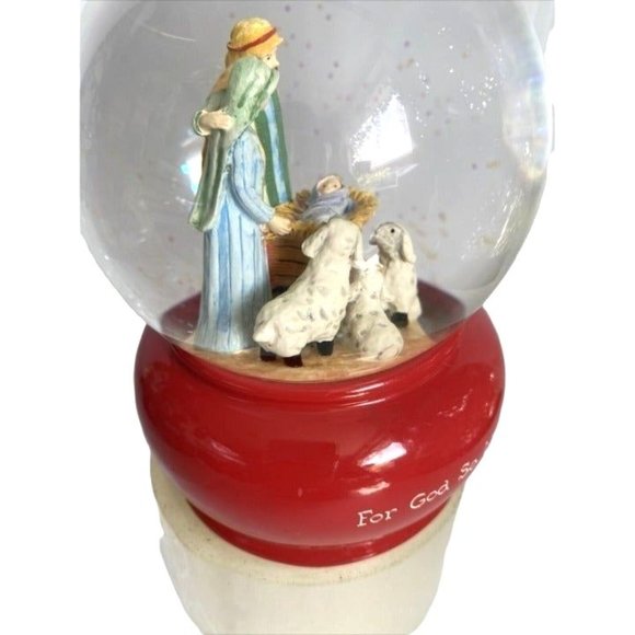 Snow Music Box Nativity Globe by DaySpring Christmas Decor - Picture 4 of 8